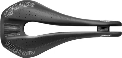 Image de Selle Italia Novus Endurance Superflow, selle noire 136 mm pour homme, noire 136 mm