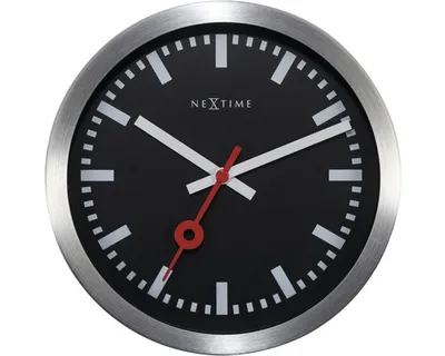 Immagine prodotto di NeXtime - 3998ST - Orologio da parete - 19 cm - argento - Stazione