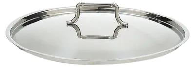 Deckel 28 cm, Edelstahl 18/10, silber/schwarz, rund