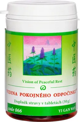 Zdjęcie produktu dla 066 Wizja spokojnego odpoczynku (YI GAN WAN), 100 tbl (Epilepsja)