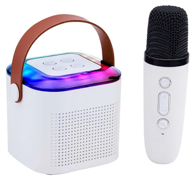 Produktbild von Lautsprecher mini karaoke 5w mit Mikrofon und rgb Lichter