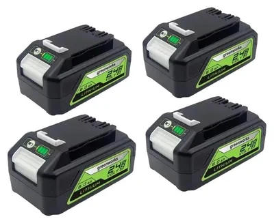 Image de Batterie lithium-ion, capacité 8000 mAh, charge rapide, lot de 4, 24V