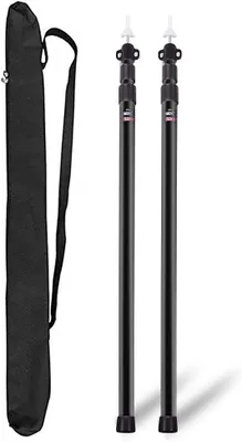 Produktbild von 2 Stück Teleskop Zeltstange, Alu Aufstellstange Sonnensegel Tarpstange Stützstange von 93-230cm