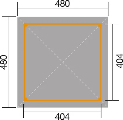 Produktbild von weka Gartenoase 651 A Gr.2, Farbe:kdi, Dachform:Zeltdach
