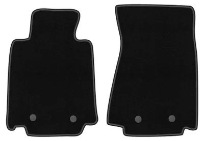 Produktbild von Velours-Fußmatten für Nissan 370Z 2009-2020 (Coupé/Roadster) – 4-tlg, Schwarz, passgenau – Wielganizator BASIC