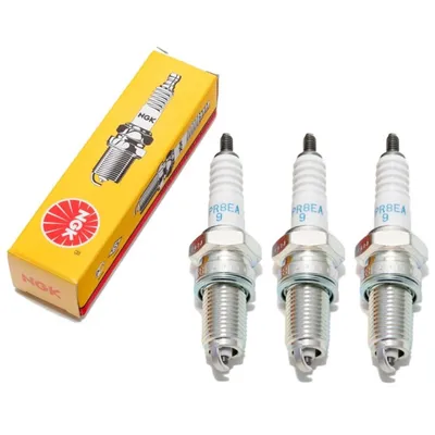 Produktbild von Zündkerzen Set NGK 3x DPR8EA-9 Zündkerze entstört, 19,0mm Langgewinde Ø 12,0mm Hex 18,0mm, Elektrodenabstand 0,90mm, Wärmewert 8, 3483 / 4929 / 6570