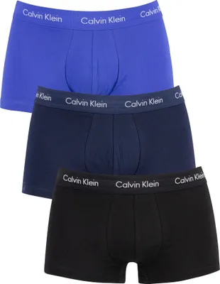 Produktbild von Calvin Klein Herren 3er Pack Low Rise Trunks, Blau XL