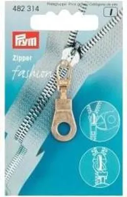 Produktbild von Prym Fashion-Zipper Öse goldfarbig