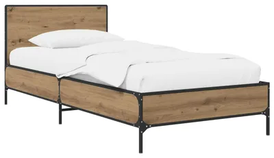 Obrázek produktu pro Rám postele s čelem Dub artisan 80 x 200 cm Kompozitní dřevo