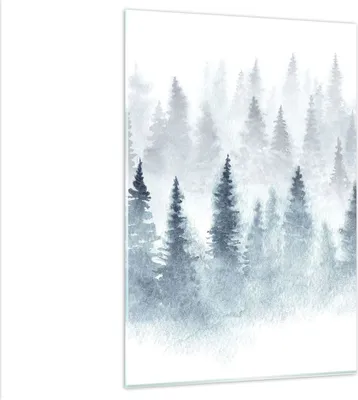 Produktbild von Bilder auf glas - Einteilig - Bäume Wald Natur - 80x120cm - Glasbilder - Wandbilder - Bilder - zum Aufhängen bereit - Wanddekoration aus Glas - Glas Bilder - Wandbild auf Glas - GPA80x120-3981