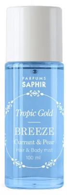Productafbeelding van Saphir Tropic Gold Breeze, haar- en lichaamsspray met vlierbessengeur, 100 ml