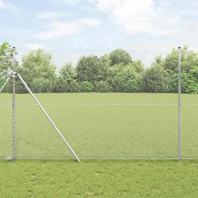 Obrázok produktu pre Maison Exclusive - Stĺp na plot. Strieborná 50 x 1,6 m (13 mm sieť) Oceľ