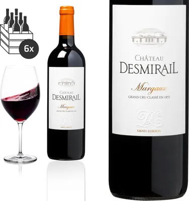 Produktbild von 6er Karton 2019 Margaux Château Desmirail Grand Cru Classé  Rotwein