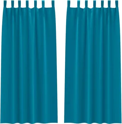 Obrázok produktu pre vidaXL Zatemňujúce závesy s krúžkami 2 ks Tyrkysová 245 x 140 cm