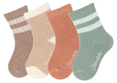 Productafbeelding van Sterntaler sokken, 4-delige set, ribbelsokken - babysokken voor jongens - babysokken met