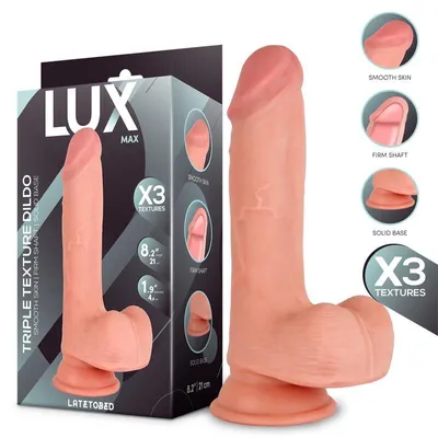 Obrázok produktu pre LUX – Max Dildo s trojitou hustotou a semenníkmi 82