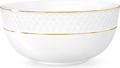Produktbild von Wilmax Schale 930 ml 16 cm Weiß Porzellan mit Goldrand WL-880102368/A