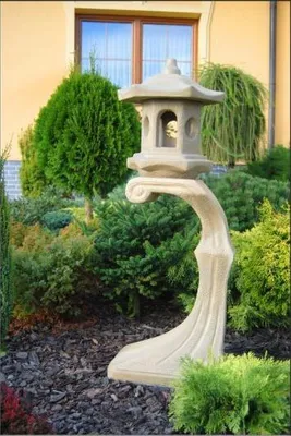Image de Lampe extérieure Jardin Terrasses Sculpture Pierre Figure Eclairage Nouveau