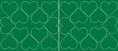 Immagine prodotto di Adesivi a forma di cuore per San Valentino, 7 cm, 24 pezzi, verde brillante