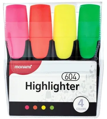 Zdjęcie produktu dla Zakreślacz Monami 604 4 Kolory