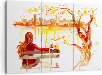 Produktbild von Bild auf Leinwand - Leinwandbild - Weiblich städtisch quadrat natur - 105x70cm - Wand Bild - Wanddeko - Leinwanddruck - Bilder - Kunstdruck - Leinwand bilder - Wandkunst - CE105x70-2978