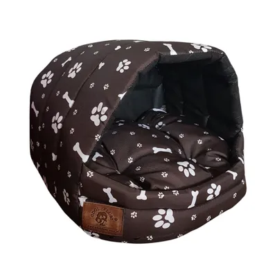 Obrázek produktu pro psí jeskyně, bouda pro psy  36x49x45cm -  hnědá kost