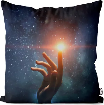 Produktbild von VOID Stern Weltall Hand Kissenbezug Kissenhülle sofa couch wohnzimmer dekoration wasserfest Outdoor Garten Kissen bezug deko