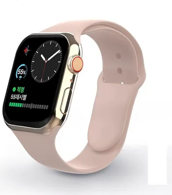 Immagine prodotto di Bracciale in silicone Swissten, compatibile con Apple Watch 42 e 44 mm, rosa sabbia