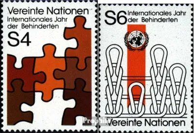 Produktbild von Briefmarken UNO - Wien 1981 Mi 17-18 (kompl.Ausg.) gestempelt Behindertenjahr
