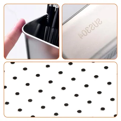 Produktbild von Edelstahl Spülbecken Organizer für Utensilien und Abtropfen
