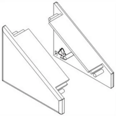 Produktbild von PROVISTON | Endkappen | Für LED Aluminiumprofil | Led-Beleuchtung | Indirekte Beleuchtung | LED Leisten | 2 Stück