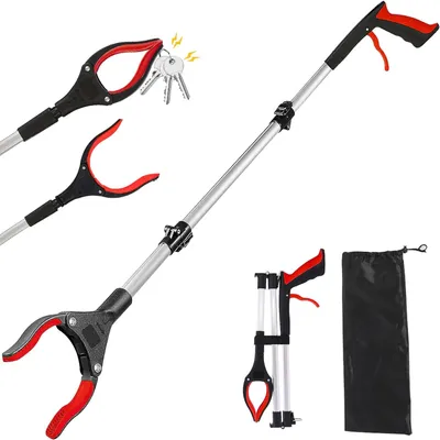 Obrázok produktu pre Skladacia Chňapka 109 cm, Hliník, Magnetická Rukoväť, 360° Otočná, pre Záhradu