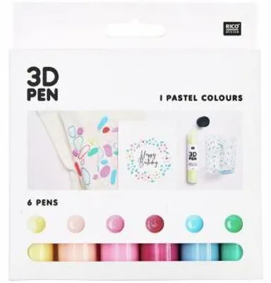 Produktbild von 3D Pen - Set Pastell, 6 x 27ml