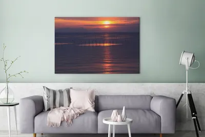 Produktbild von OneMillionCanvasses® - Leinwandbilder - 140x90 cm, Berge - Japan - Sonnenuntergang, Wandbilder Kunstdruck Wanddekoration