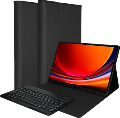 Productafbeelding van Accezz Bluetooth Keyboard Bookcase voor de Samsung Galaxy Tab S9 Ultra - QWERTY / NL - Zwart