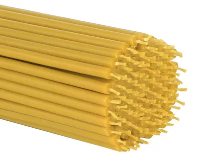 Produktbild von 294g Qualität Bienenwachs Dünne Kerzen Für Zuhause Kirche (ca. 90 St.) 36261