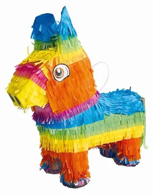 Produktbild von Piñata Pinata Bunt Regenbogen ESEL Pferd Geburtstag Party 36x35x12cm