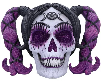 Produktbild von Nemesis Now Schädelmythen Und Magische Figur 20 Cm Lila Lila One Size