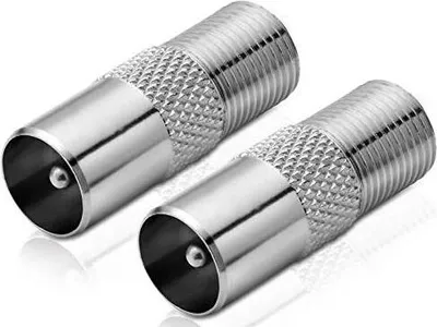 Produktbild von Adapter F-Buchse / IEC-Koax-Stecker (2 Stück)