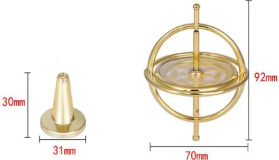 Obrázok produktu pre Kovový gyroskop, antigravitačná rotujúca hračka, dekompresia, vzdelávací darček