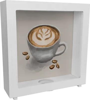 Produktbild von Trinkgeld Kaffeekasse Rahmen Spardose aus Holz