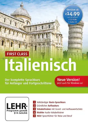 Productafbeelding van Italiaanse cursus, niveau 16.0, First Class