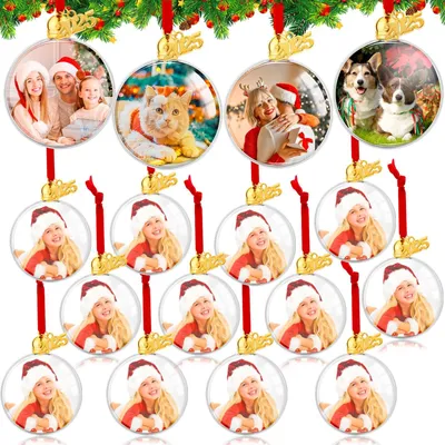 Image de Solidchoice - 16 boules décoratives en forme de photophores pour la décoration de Noël