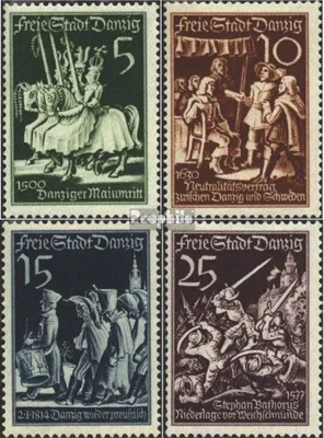 Produktbild von Briefmarken Danzig 1939 Mi 302-305 (kompl.Ausg.) postfrisch Tag der Marke