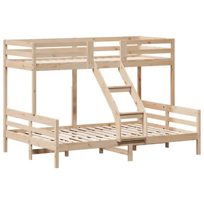 Obrázek produktu pro Patrová postel 80 x 200/140 x 200 cm masivní borové dřevo