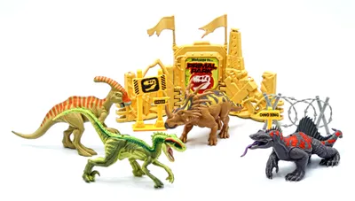 Immagine prodotto di Scontro Primordiale! Set Battaglia Dinosauri 17 Cm