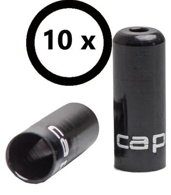 Produktbild von capgo OL Endkappenset Bremsaußenhülle Alu Ø 5 mm / 10 pcs. schwarz