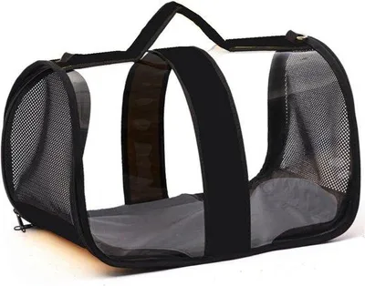 Obrázek produktu pro Skládací přepravka pro kočky, střední, 65 kg, černá, pro cestování letadlem
