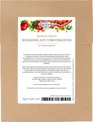 Produktbild von Besondere alte Tomatensorten - Samenset mit 3 wohlschmeckenden traditionellen Züchtungen