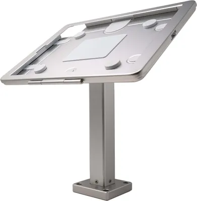 Produktbild von SYSTEM-S Wandhalterung 360° Tischständer abschließbar für iPad Pro 12,9" 3 (2018) in Grau